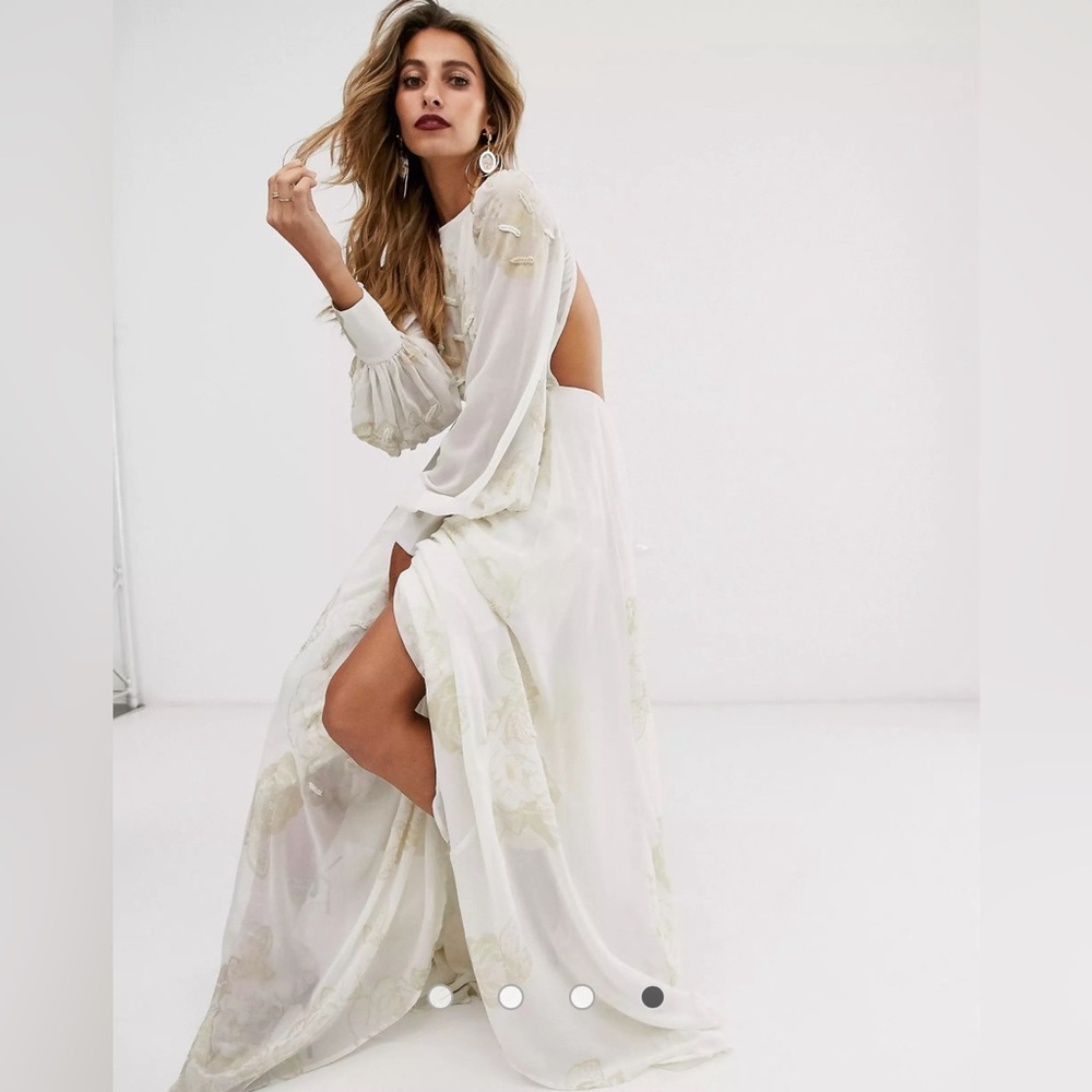 NWOT ASOS EDITION embellished print maxi dress - Picture 1 of 15